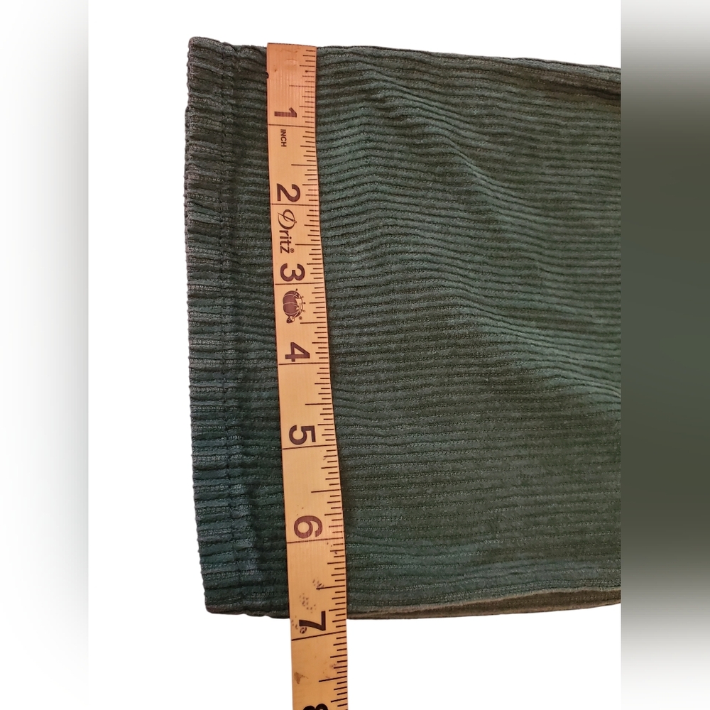PacSun Green Corduroy Dad Jeans High Rise Button Fly Size: 22 - Picture 11 of 11